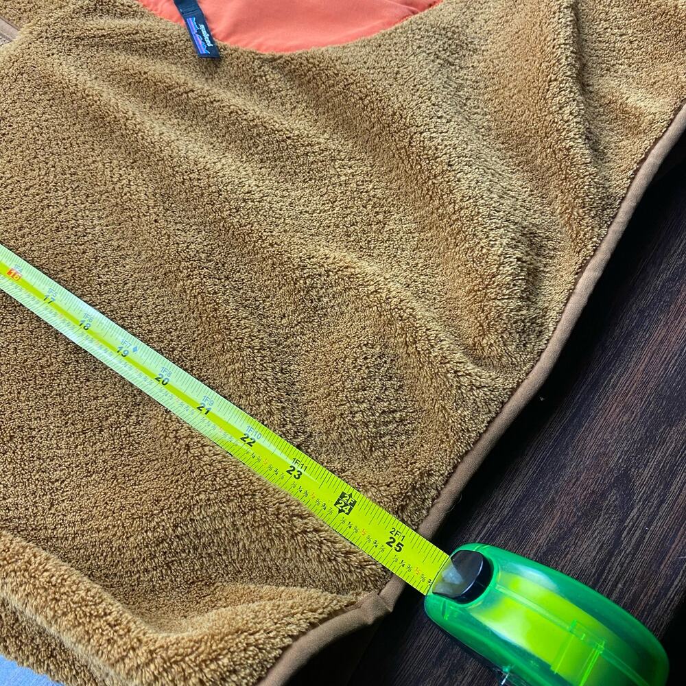 Patagonia Brown and Orange Teddy Jacket with Plush Fleece - Picture 8 of 12